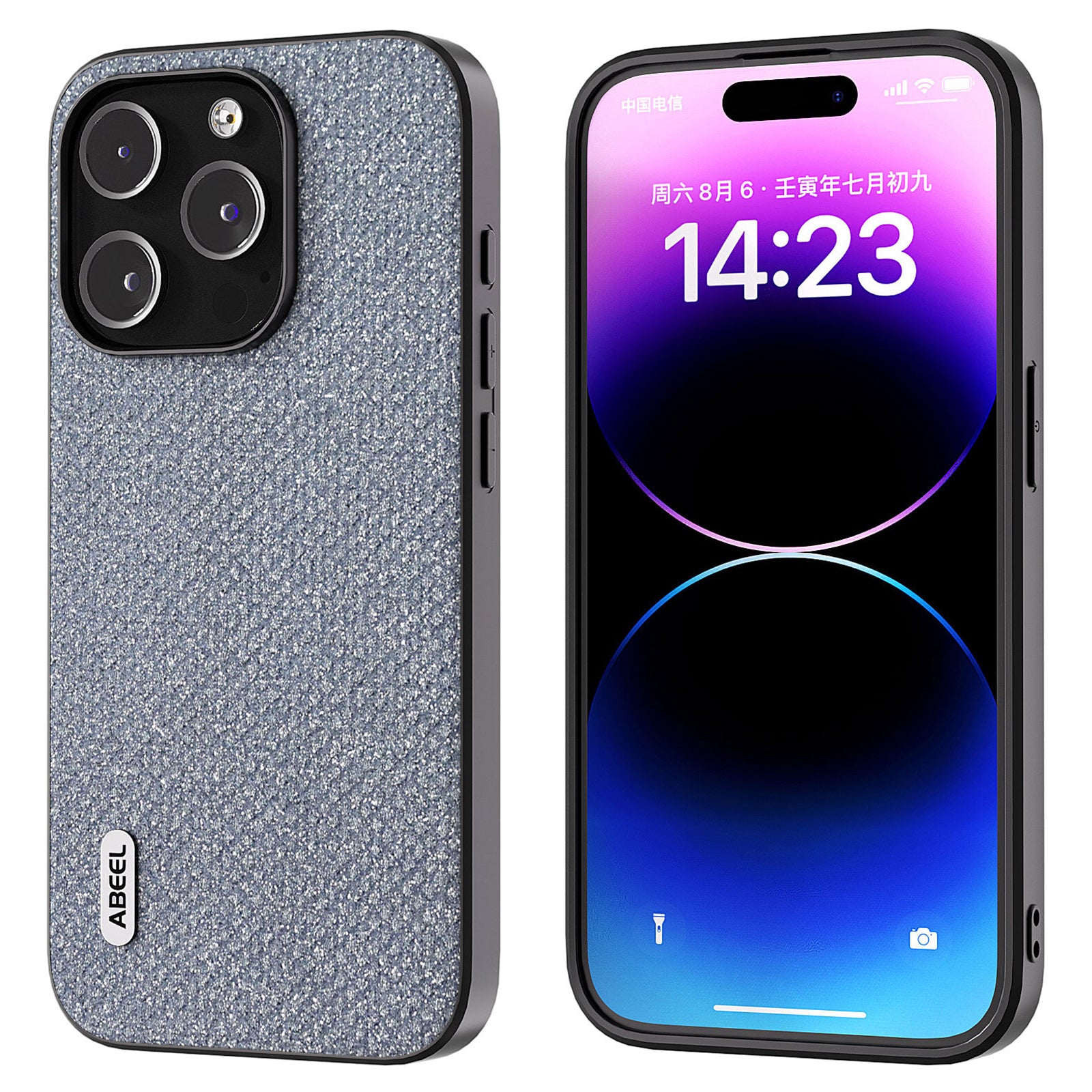 ABEEL For iPhone 14 Pro Max Shockproof PU Leather PC TPU Phone Case Glitter Rhinestone Texture Protective Cover ABEEL For iPhone 14 Pro Max Shockproof PU Leather PC TPU Phone Case Glitter Rhinestone Texture Protective Cover